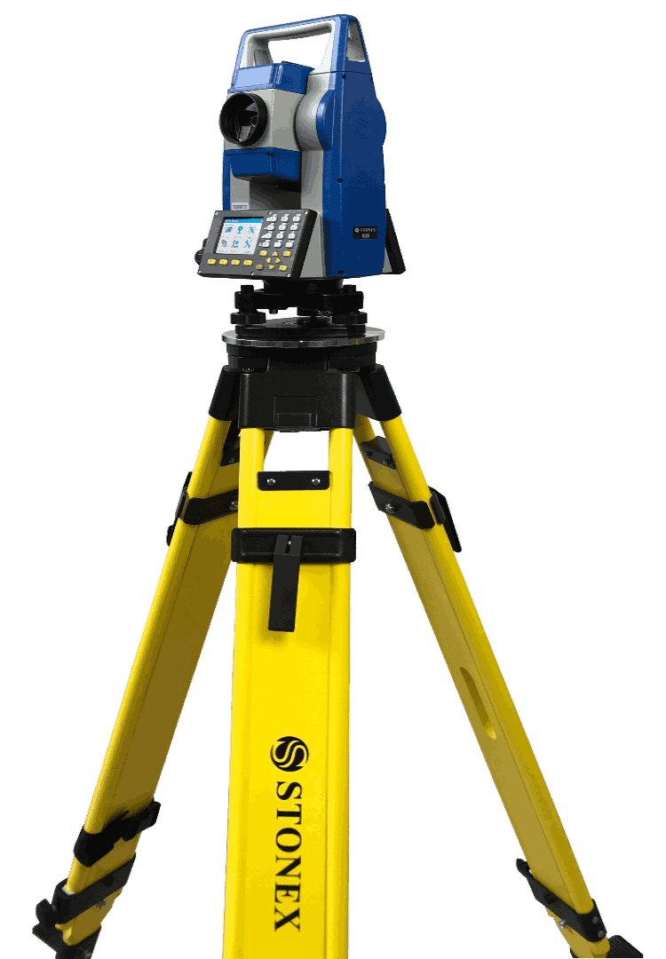 The R20 range is composed of 3 versions, the R20 1000m model with 2″ angular accuracy, the R20 1000m model with 1″ angular accuracy and the R20 600m model with 2″ angular accuracy.
The three models offer optimum performance up to 5000 m with prism and 1000 m or 600 m reflectorless. The entire R20 range is equipped with a high-performance, illuminated reticle telescope that provides the best quality of observation, whatever the environmental conditions.
The programs on board of these models of total stations make them suitable for any work in construction, cadastral, mapping and staking, through a user-friendly interface. Thanks to the presence of Bluetooth connection, it is possible to connect an external controller, giving the possibility to use a customized field software.