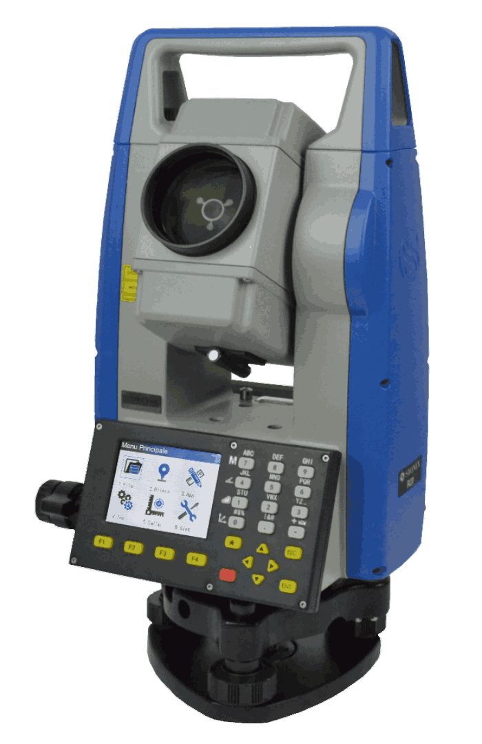 The R20 range is composed of 3 versions, the R20 1000m model with 2″ angular accuracy, the R20 1000m model with 1″ angular accuracy and the R20 600m model with 2″ angular accuracy.
The three models offer optimum performance up to 5000 m with prism and 1000 m or 600 m reflectorless. The entire R20 range is equipped with a high-performance, illuminated reticle telescope that provides the best quality of observation, whatever the environmental conditions.
The programs on board of these models of total stations make them suitable for any work in construction, cadastral, mapping and staking, through a user-friendly interface. Thanks to the presence of Bluetooth connection, it is possible to connect an external controller, giving the possibility to use a customized field software.